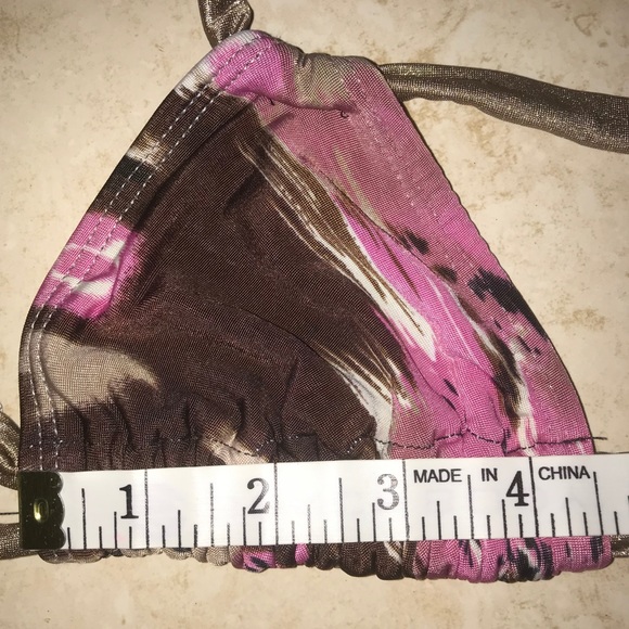 EUC 💜 Pink + Brown Swim Bikini - Picture 4 of 7